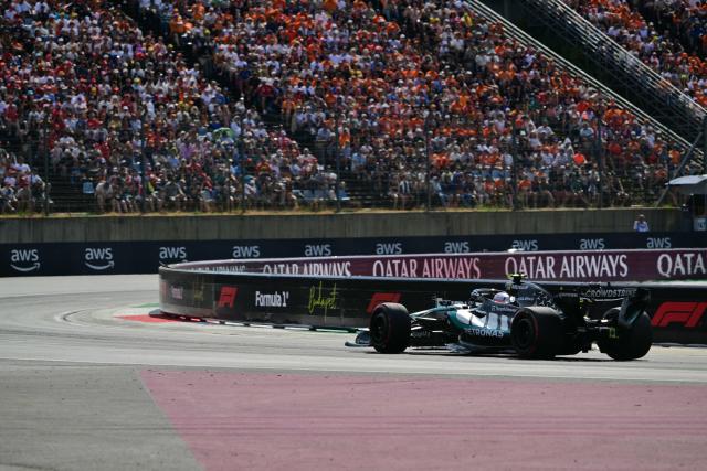 Mercedes' Italian driver Kimi Antonelli competes during the qualifying session at the Hungaroring racetrack in Mogyorod near Budapest, Hungary, on July 25, 2026 ahead of the Formula One Hungarian Grand Prix. (Photo by Andrej ISAKOVIC / AFP)