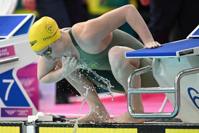 Australia's Mollie O'Callaghan competes in the Women's 200m Freestyle Final during the swimming event at the Tollcross International Swimming Centre in Glasgow, on day two of the Commonwealth Games in Glasgow, Scotland, on July 25, 2026. (Photo by Oli SCARFF / AFP)