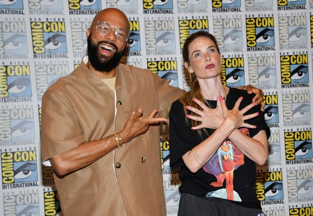 Actors Rebecca Ferguson and Common attend Apple TV's press line during Comic-Con International in San Diego on July 25, 2026. (Photo by Chris DELMAS / AFP)