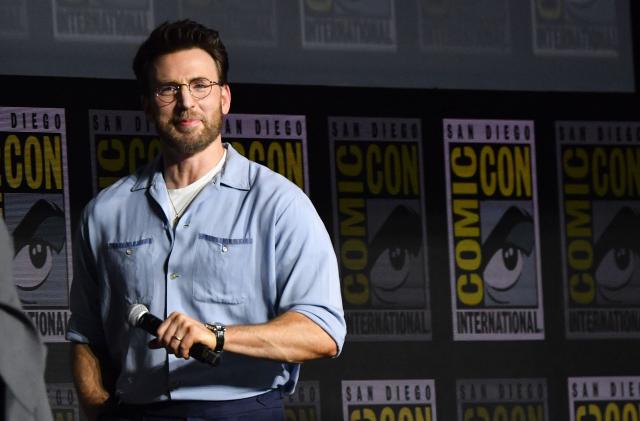 US actor Chris Evans attends the Marvel panel during Comic-Con International in San Diego, California, on July 25, 2026. (Photo by Chris DELMAS / AFP)
