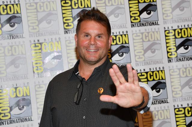 Rod Roddenberry, CEO of Roddenberry Entertainment, attends Star Trek 60th-anniversary tribute press room during Comic-Con International in San Diego, California, on July 25, 2026. (Photo by Chris DELMAS / AFP)