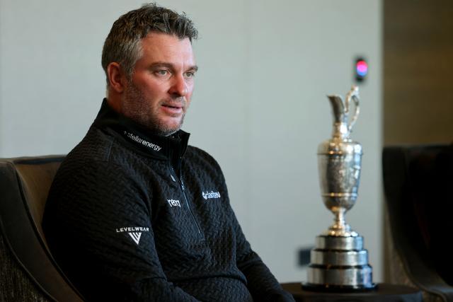 New Zealand golfer Ryan Fox speaks during a press conference with the Open Championship Claret Jug trophy in Auckland on July 28, 2026. Fox returned to New Zealand for a public celebration at Takutai Square in Auckland after winning the (British) Open Championship at the Royal Birkdale golf course in England on July 19. (Photo by Ben STRANG / AFP)