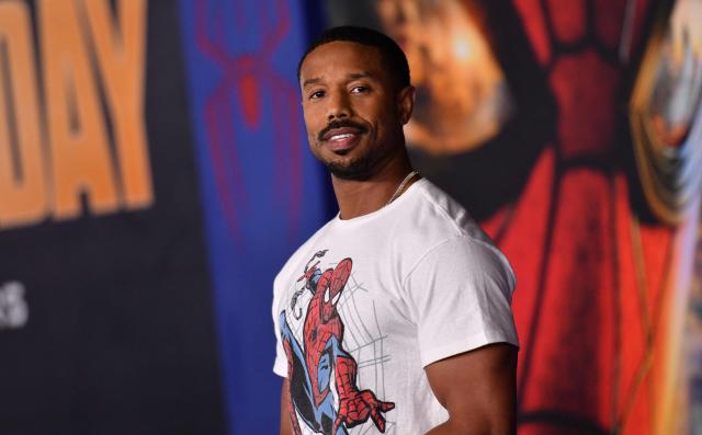 US actor Michael B. Jordan attends the premiere of Columbia Pictures' "Spider-Man: Brand New Day" at the Dolby Theatre in Hollywood, California, on July 27, 2026. (Photo by Chris Delmas / AFP)