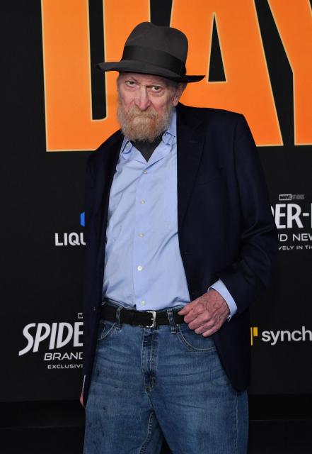 US comic book writer Frank Miller attends the premiere of Columbia Pictures' "Spider-Man: Brand New Day" at the Dolby Theatre in Hollywood, California, on July 27, 2026. (Photo by Chris DELMAS / AFP)