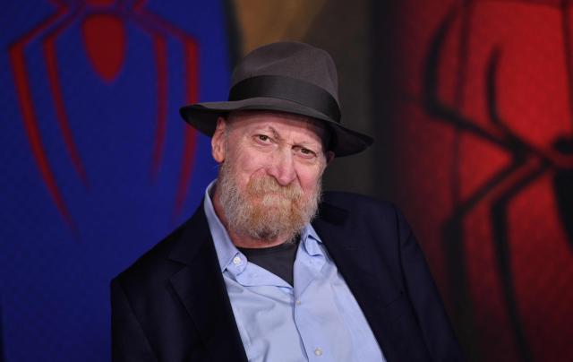US comic book writer Frank Miller attends the premiere of Columbia Pictures' "Spider-Man: Brand New Day" at the Dolby Theatre in Hollywood, California, on July 27, 2026. (Photo by Chris DELMAS / AFP)