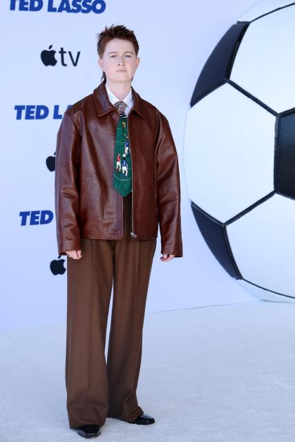 Actress Rex Hayes attends the premiere of Apple TV's "Ted Lasso" season 4 at the Academy Museum of Motion Pictures in Los Angeles, California on July 27, 2026. (Photo by VALERIE MACON / AFP)