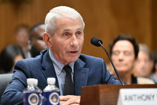 Dr. Anthony Fauci testifies during a Senate Homeland Security and Governmental Affairs committee hearing on Capitol Hill in Washington, DC, on July 29, 2026. Dr. Fauci, the former Director of the National Institute of Allergy and Infectious Diseases, is testifying after Senator Rand Paul, Republican from Kentucky, released more than 1000 pages of Fauci's diary entries from the COVID-19 pandemic. (Photo by Alex WROBLEWSKI / AFP)