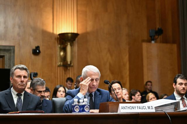 Dr. Anthony Fauci testifies during a Senate Homeland Security and Governmental Affairs committee hearing on Capitol Hill in Washington, DC, on July 29, 2026. Dr. Fauci, the former Director of the National Institute of Allergy and Infectious Diseases, is testifying after Senator Rand Paul, Republican from Kentucky, released more than 1000 pages of Fauci's diary entries from the COVID-19 pandemic. (Photo by Alex WROBLEWSKI / AFP)