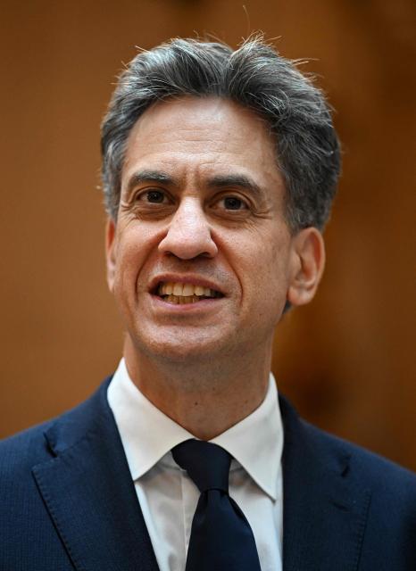 British Foreign Secretary Ed Miliband speaks as he meets his Spanish counterpart at the Palacio de Viana in Madrid on July 29, 2026.  (Photo by Leon Neal / POOL / AFP)