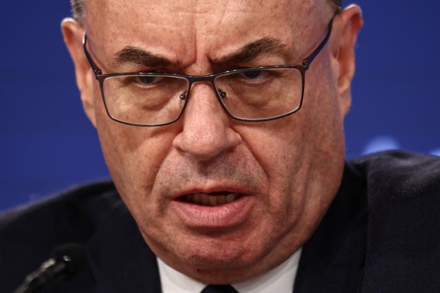 Bank of England (BoE) Governor Andrew Bailey speaks during the Monetary Policy Report press conference in London on July 30, 2026. (Photo by Henry NICHOLLS / POOL / AFP)