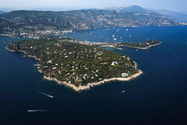 This aerial photograph shows a view of Saint-Jean-Cap-Ferrat, southeastern France on July 30, 2026. (Photo by Valery HACHE / AFP)