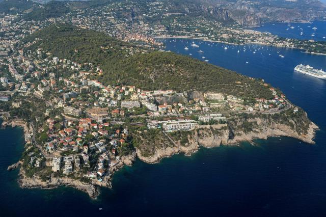 This aerial photograph shows a view of the 'Cap de Nice' in Nice, southeastern France on July 30, 2026. (Photo by Valery HACHE / AFP)