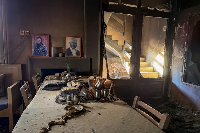 This photograph shows a destroyed hotel after a wildfire at the village of Agios Pavlos in the Greek island of Crete on July 30, 2026. Greece on July 30, 2026 battled to contain a spate of wildfires, including on the tourist island of Crete that forced thousands of locals and holidaymakers to evacuate, and left three firefighters dead. The Crete fire, south of the city of Rethymno, had forced officials to evacuate some 8,000 people overnight as it threatened the village resort of Agia Galini. (Photo by Will VASILOPOULOS / AFP)