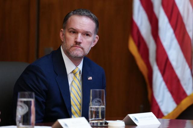 US Trade Representative Jamieson Greer attends a Cabinet meeting hosted by President Donald Trump at Camp David in Maryland, on July 31, 2026. (Photo by Aaron Schwartz / AFP)