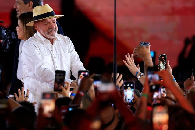 Brazil's President Luiz Inacio Lula da Silva attends the Workers' Party (PT) national convention in Sao Paulo, Brazil, on August 2, 2026, where he formally announces his bid for re-election. At 80, President Lula on July 2 launches his bid for re-election, casting himself as a defender of Brazil's "sovereignty" as pressure from President Donald Trump's administration casts a shadow over the campaign. (Photo by Miguel SCHINCARIOL / AFP)