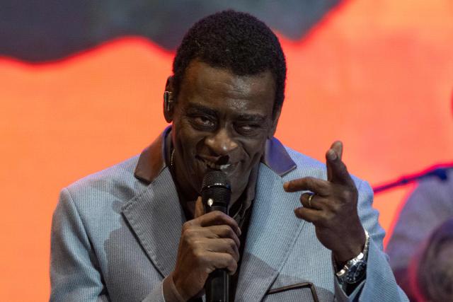 Brazilian singer Seu Jorge performs during the Rio 2026 Winter Festival at Marina da Gloria in Rio de Janeiro, Brazil on August 2, 2026. (Photo by Pablo PORCIUNCULA / AFP)