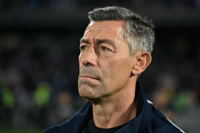(FILES) Juarez's Portuguese head coach Pedro Caixinha looks on before a Pumas vs Juarez Mexican League football match in Mexico City on April 21, 2026. Portuguese manager Pedro Caixinha was sacked as head coach of Mexican football side Bravos de Juarez on August 2, 2026 following a run of three consecutive defeats at the start of the 2026 Apertura tournament. (Photo by YURI CORTEZ / AFP)