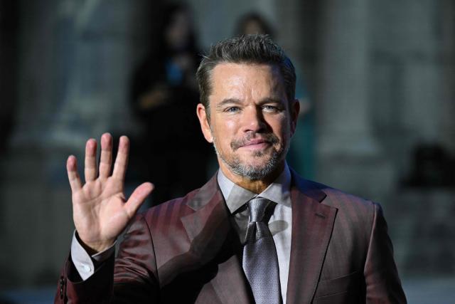 US actor Matt Damon waves at a red carpet event for the film 'The Odyssey' in Seoul on August 4, 2026, ahead of its opening on August 5. (Photo by GREG BAKER / AFP)