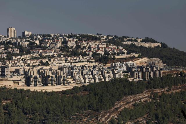 A picture taken on August 7, 2026. shows a view of the Jewish settlement of Gilo in Israel-annexed east Jerusalem. Excluding east Jerusalem, which was occupied and annexed by Israel in 1967, some 500,000 Israeli settlers live in the West Bank, along with about three million Palestinian residents. All Israeli settlements in the West Bank are illegal under international law. (Photo by AHMAD GHARABLI / AFP)