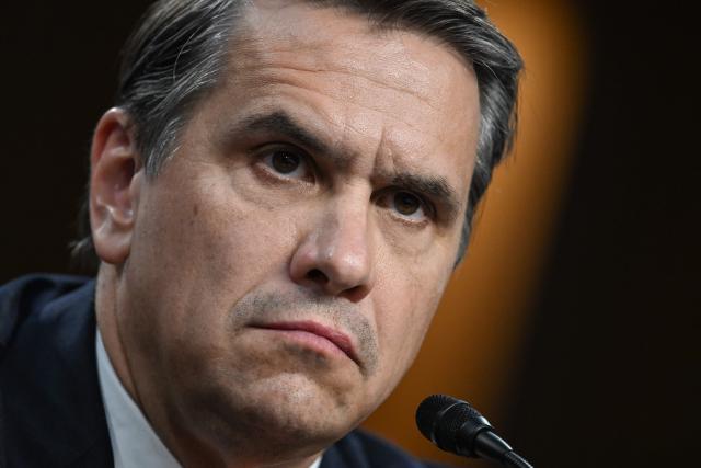 (FILES) Acting US Attorney General Todd Blanche testifies during a Senate Judiciary Committee hearing on his nomination to be Attorney General, on Capitol Hill in Washington, DC, on July 15, 2026. Blanche, President Donald Trump's former personal lawyer, was set for confirmation on August 7, 2026 as US attorney general after Senate Republicans shrugged off Democratic concerns over politicization of the Justice Department. (Photo by Brendan SMIALOWSKI / AFP)