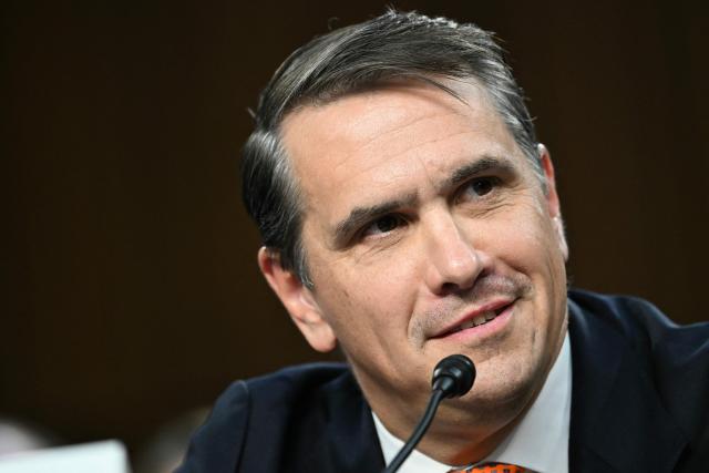 (FILES) Acting US Attorney General Todd Blanche testifies during a Senate Judiciary Committee hearing on his nomination to be Attorney General, on Capitol Hill in Washington, DC, on July 15, 2026. The US Senate confirmed President Donald Trump's former personal lawyer Todd Blanche as attorney general early on August 8, 2026 after Republican lawmakers shrugged off Democratic concerns over politicization of the Department of Justice. (Photo by Brendan SMIALOWSKI / AFP)