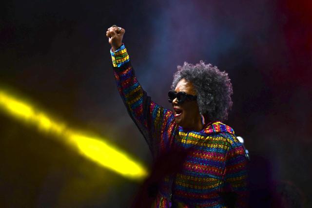 Brazilian singer Sandra Sa performs during the 2026 Doce Maravilha Festival in Rio de Janeiro, Brazil on August 9, 2026. (Photo by Pablo PORCIUNCULA / AFP)