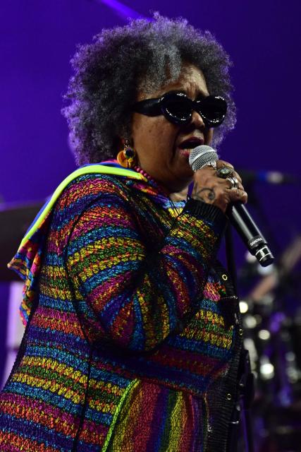 Brazilian singer Sandra Sa performs during the 2026 Doce Maravilha Festival in Rio de Janeiro, Brazil on August 9, 2026. (Photo by Pablo PORCIUNCULA / AFP)