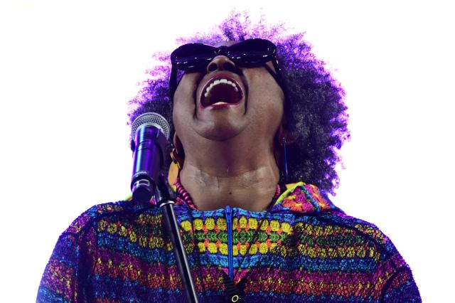 Brazilian singer Sandra Sa performs during the 2026 Doce Maravilha Festival in Rio de Janeiro, Brazil on August 9, 2026. (Photo by Pablo PORCIUNCULA / AFP)