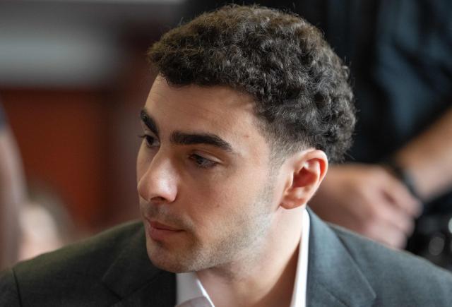 Luigi Mangione, accused of the murder of United Healthcare CEO Brian Thompson, appears for a pre-trial hearing at Manhattan Criminal Court in New York, on August 11, 2026. (Photo by Barry Williams / POOL / AFP)