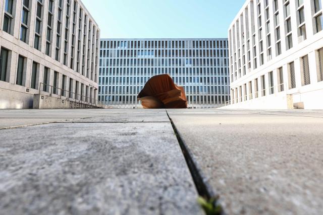 (FILES) The headquarters of the Federal Intelligence Service BND (Bundesnachrichtendienst) are pictured on the day of the handover of the office, in Berlin, Germany, September 11, 2025. The German government on August 12, 2026 signed off on a major overhaul of the country's intelligence agencies to give them broad new powers to conduct covert operations and take action against foreign threats. (Photo by Liesa Johannssen / POOL / AFP)