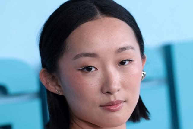 US actress Ji-young Yoo, of the upcoming coming-of-age musical drama film "K-Pop: The Debut", attends HYBE America's celebration of K-Pop's biggest weekend at the Grammy Museum in Los Angeles on August 12, 2026. (Photo by VALERIE MACON / AFP)