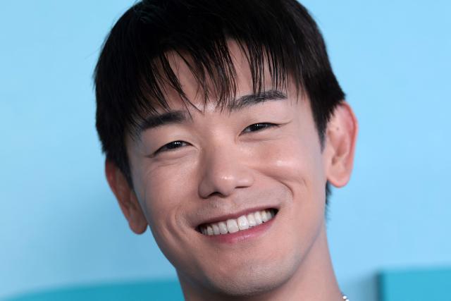 US singer/songwriter Eric Nam, of the upcoming coming-of-age musical drama film "K-Pop: The Debut", attends HYBE America's celebration of K-Pop's biggest weekend at the Grammy Museum in Los Angeles on August 12, 2026. (Photo by VALERIE MACON / AFP)
