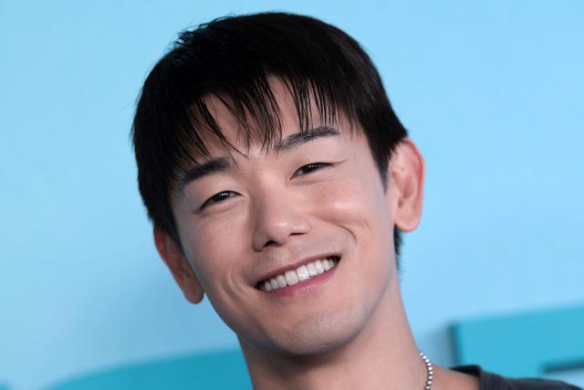 US singer/songwriter Eric Nam, of the upcoming coming-of-age musical drama film "K-Pop: The Debut", attends HYBE America's celebration of K-Pop's biggest weekend at the Grammy Museum in Los Angeles on August 12, 2026. (Photo by VALERIE MACON / AFP)
