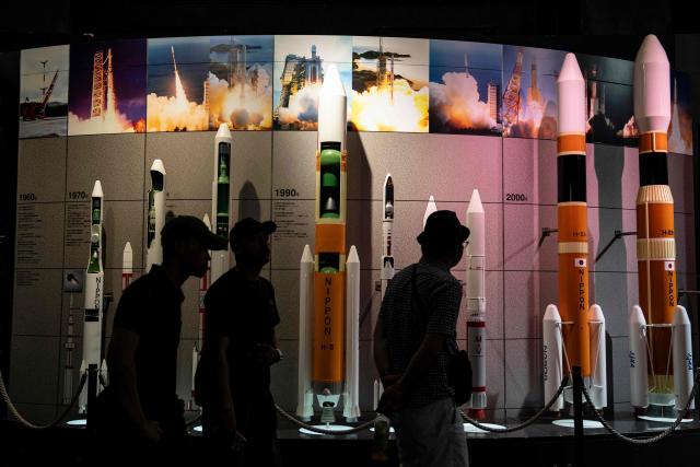 People visit the Space Science and Technology Museum at the Tanegashima Space Center in Minamitane, Kagoshima prefecture on August 13, 2026. (Photo by Yuichi YAMAZAKI / AFP)
