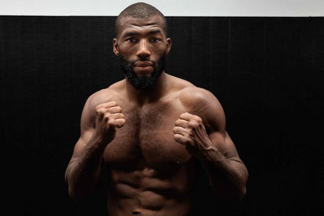 French-Moroccan mixed martial artist Salahdine Parnasse poses for a portrait during a photo session at the Atch Academy training centre in Aubervilliers, a northern Paris suburb on August 13, 2026. For his UFC debut, Salahdine Parnasse is making a grand entrance as the headliner at UFC Paris – a "new beginning" in his career, according to the 28-year-old Frenchman, who is aiming to become the "ultimate fighter". (Photo by SIMON WOHLFAHRT / AFP)