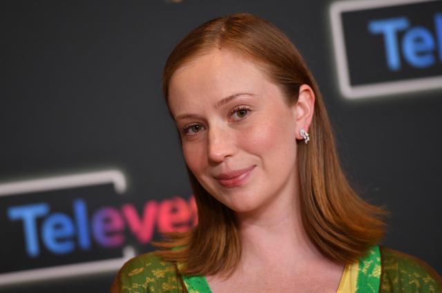 US actress Hannah Einbeinder attends the Television Academy's Inaugural Televerse Festival at JW Marriott LA Live in Los Angeles on August 15, 2026. (Photo by Chris Delmas / AFP)