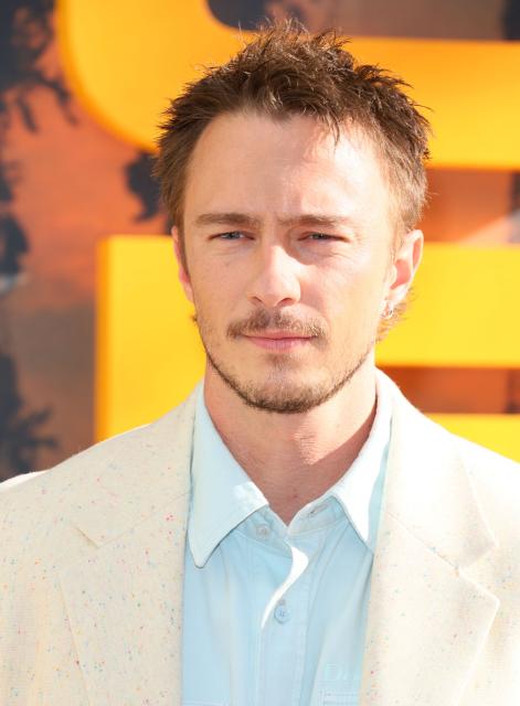 US actor Drew Starkey attends the Netflix's "Outer Banks" season 5 event "Pogues for Life: A Fan Farewell" at the Fort Theatre in Los Angeles on August 15, 2026. (Photo by JEAN-BAPTISTE LACROIX / AFP)