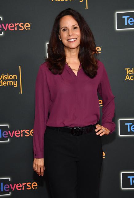 Michelle Slavich, Chief Marketing Officer at Promise, a Generative AI studio, attends the Television Academy's Inaugural Televerse Festival at JW Marriott LA Live in Los Angeles on August 16, 2026. (Photo by Chris Delmas / AFP)