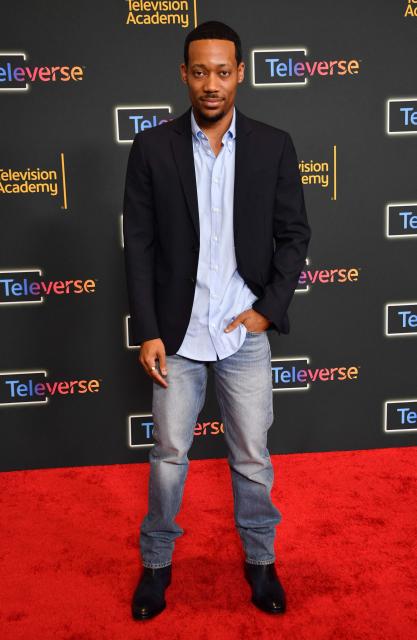 US actor Tyler James Williams attends the Television Academy's Inaugural Televerse Festival at JW Marriott LA Live in Los Angeles on August 16, 2026. (Photo by Chris Delmas / AFP)