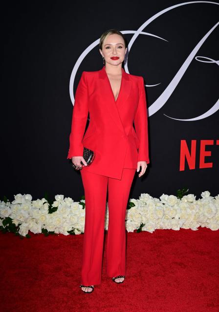 (FILES) US actress Hayden Panettiere arrives for the premiere of "Blonde" at the TCL Chinese Theatre in Hollywood, California, on September 13, 2022. According to reports, the 36-year-old actress died on August 16, 2026. (Photo by Frederic J. BROWN / AFP)