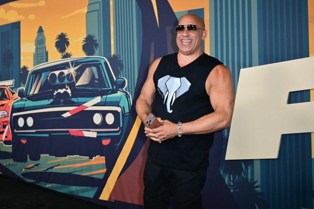 US actor Vin Diesel arrives for the special screening of "The Fast and the Furious" in honor of its 25th anniversary at the Westwood Theater in Los Angeles, on August 17, 2026. (Photo by Frederic J. Brown / AFP)
