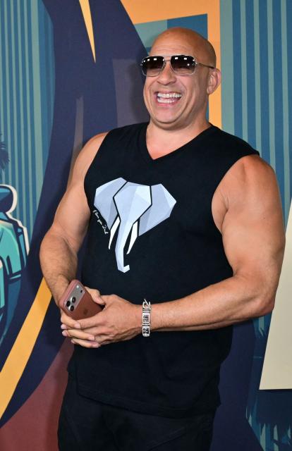 US actor Vin Diesel arrives for the special screening of "The Fast and the Furious" in honor of its 25th anniversary at the Westwood Theater in Los Angeles, on August 17, 2026. (Photo by Frederic J. Brown / AFP)