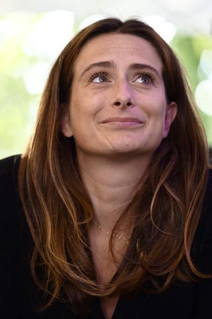 National secretary of French left-wing The Ecologistes party Marine Tondelier looks on during the party's "universitй d'йtй" annual summer meeting in Saint-Martin-d’Heres, eastern France, on August 21, 2026. (Photo by Alex MARTIN / AFP)