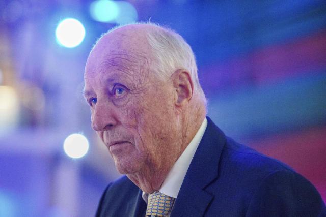 (FILES) King Harald V of Norway) attends the commemoration of the Fram Committee's 100th anniversary and the opening of an exhibition at The Fram Museum in Oslo on May 21, 2025. The health of Norway’s 89-year-old King Harald V, who is in hospital due to complications from a blood condition, has “deteriorated” over the weekend, a statement from the palace said on August 23, 2026. (Photo by Javad Parsa / NTB / AFP) / Norway OUT