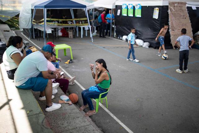 People affected by the 7.4-magnitude earthquake are pictured in a shelter in Pereira, Risaralda department, Colombia, on August 23, 2026. The powerful earthquake that killed hundreds of people in western Colombia caused $9.57 billion in economic losses, President Abelardo de la Espriella said on August 18, issuing a preliminary estimate. (Photo by Esteban Vega La-Rotta / AFP)