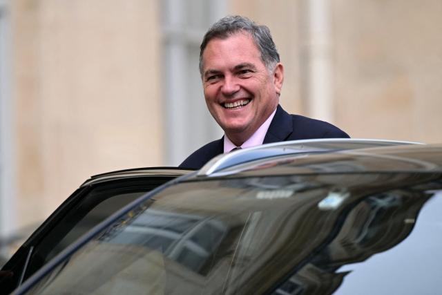 France's Transports Minister Philippe Tabarot leaves after the weekly cabinet meeting at the Elysee Palace in Paris on August 24, 2026. (Photo by LOU BENOIST / AFP)