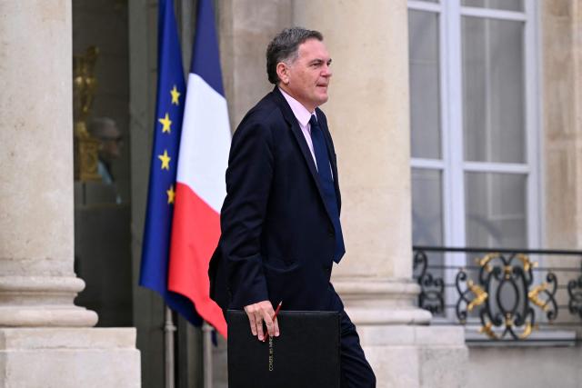 France's Transports Minister Philippe Tabarot leaves after the weekly cabinet meeting at the Elysee Palace in Paris on August 24, 2026. (Photo by LOU BENOIST / AFP)