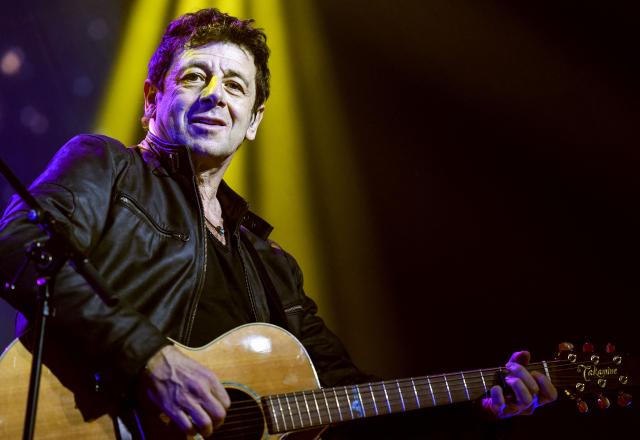 (FILES) French singer Patrick Bruel performs on stage on December 20, 2019 at the Cite des Congres in valenciennes, northern France, during a concert organised by Radio Contact. The mayor of Amiens asked Patrick Bruel, who is under investigation in several cases of sexual assault, to cancel his two concerts scheduled for that city in October, “so that the justice system can do its work without interference.” (Photo by FRANCOIS LO PRESTI / AFP)
