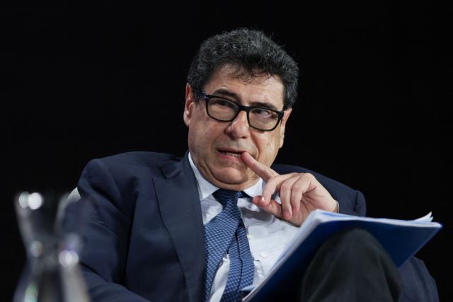 French economist and 2025 Nobel Prize in Economic Sciences Philippe Aghion attends a debate at the "Laboratoire de la Republique" (Republic's Laboratory) summer camp, in Sens, southeast of Paris, on August 29, 2026. (Photo by ROMEO BOETZLE / AFP)