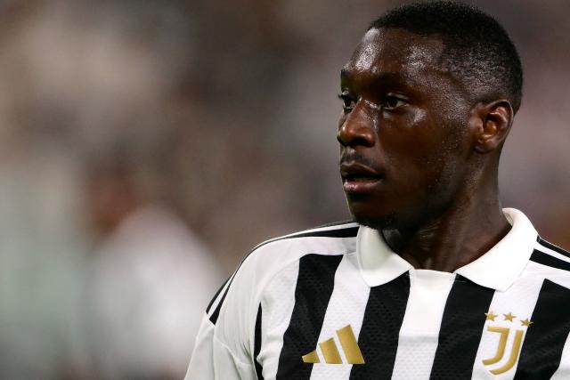 Juventus’ French forward #9 Randal Kolo Muani looks on during the Italian Serie A football match between Juventus and Parma at the Allianz Stadium in Turin, on August 29, 2026. (Photo by Marco Bertorello / AFP)